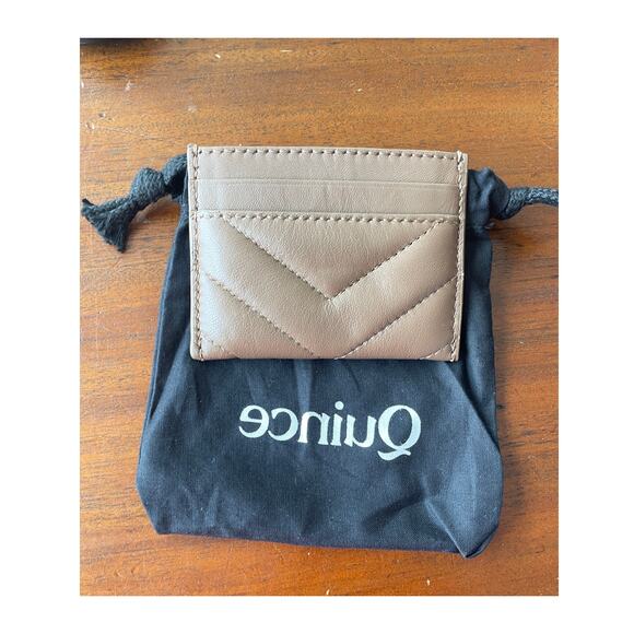 Quince tan leather card case - Picture 5 of 6